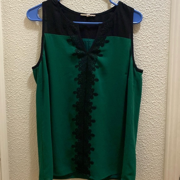 Top Sans Manches Style & Co - Vert - Taille S - En Polyester/rayon, Style Décontracté